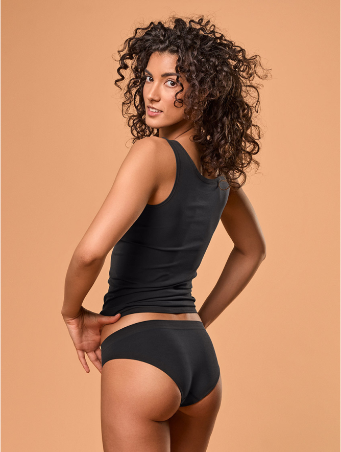 SLIP DONNA VITA ALTA NERO