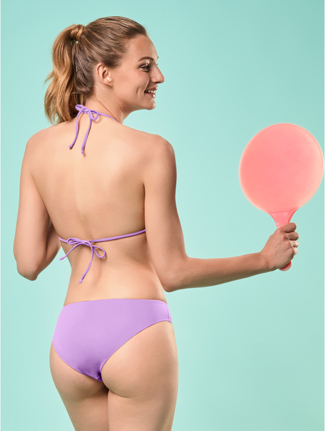 Lilac high waisted bikini bottoms clearance