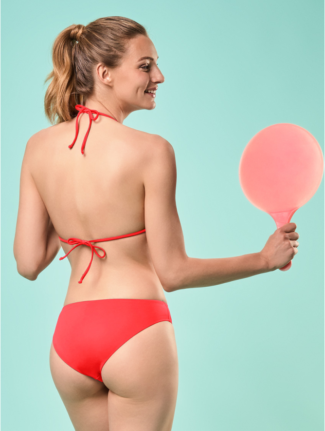 HIGH WAISTED BIKINI BOTTOMS LILAC Focenza