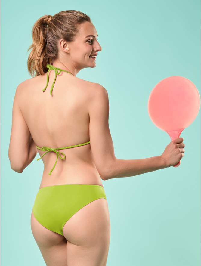 Lime green high waisted bikini bottoms hotsell