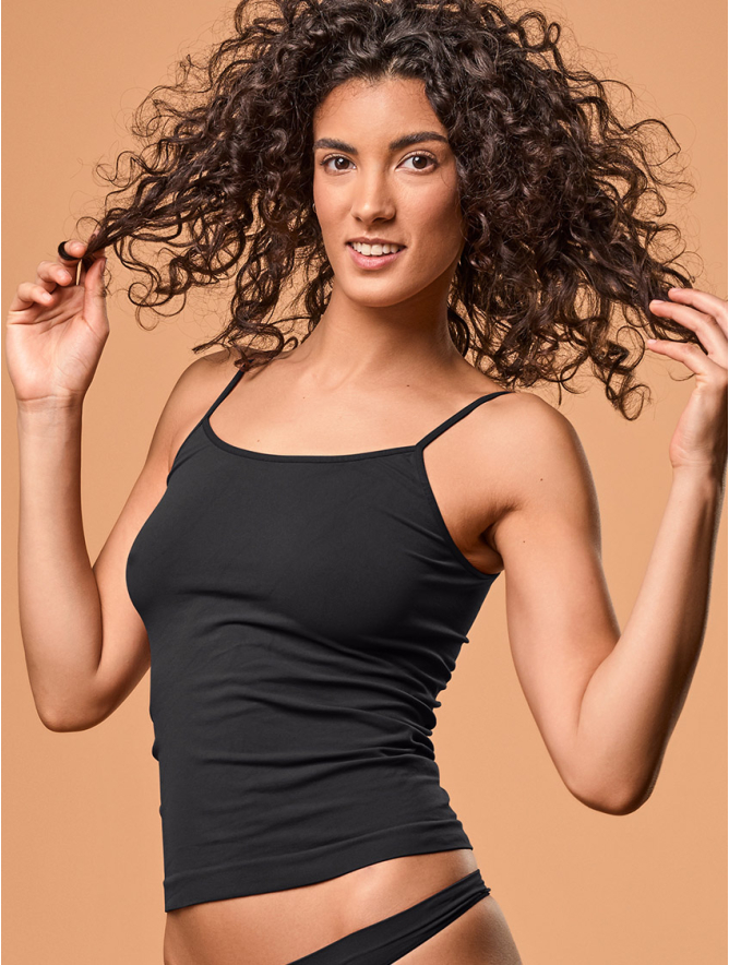 WOMEN'S LACE CAMISOLE CHARCOAL GREY | Focenza