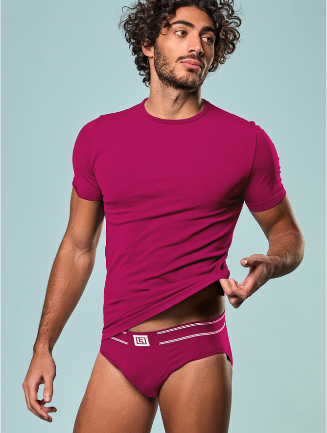 SLIP UOMO BASICO SANGRIA