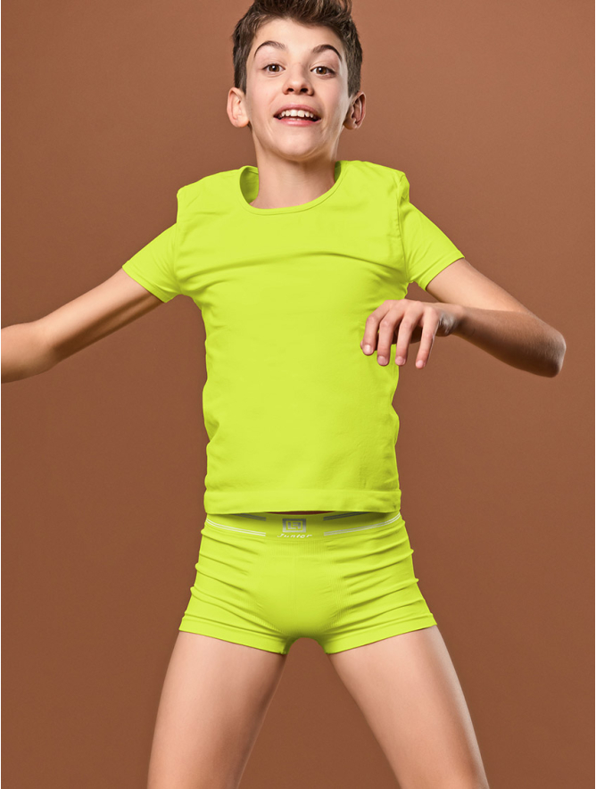 BOYS BOXERS YELLOW FLUORESCENT