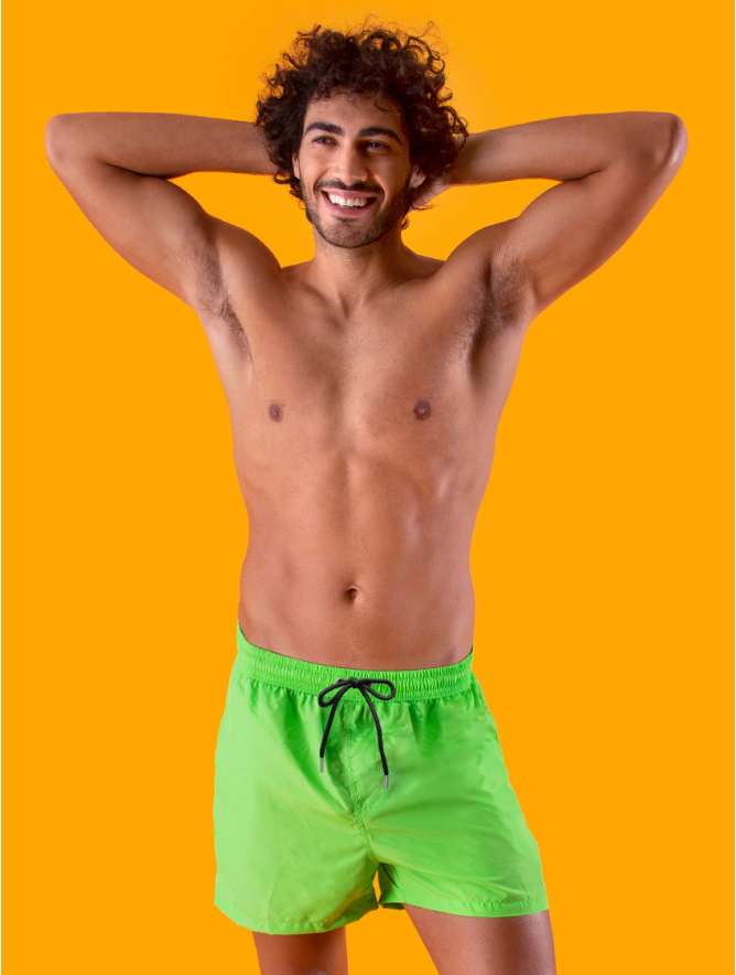 BANADOR HOMBRE BERMUDAS VERDE FLUOR Focenza