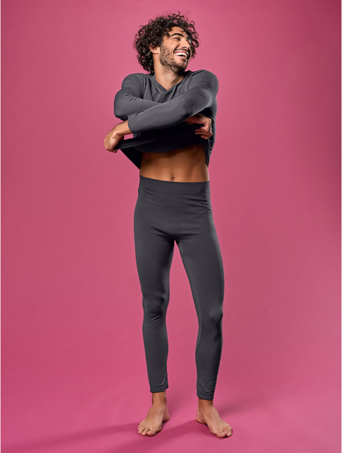 LEGGINGS UOMO TERMICO BLU Focenza