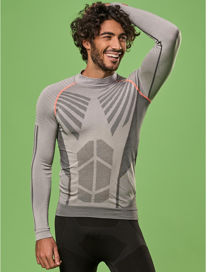 Silver polo neck on sale
