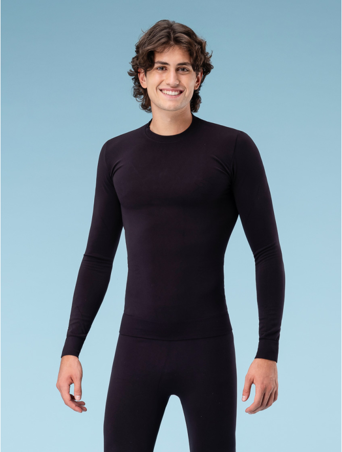 MAGLIA M/LUNGA TERMICA UNISEX NERO Focenza