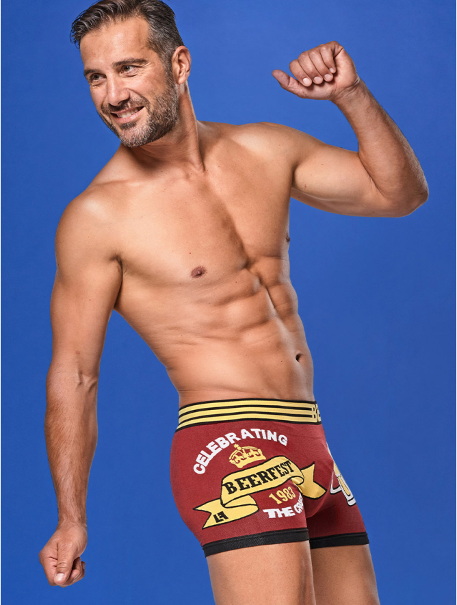 BOXER UOMO BEER ROSSO