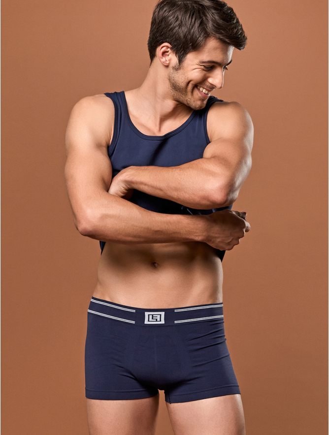 MEN'S SMOOTH BOXERS BLUE
