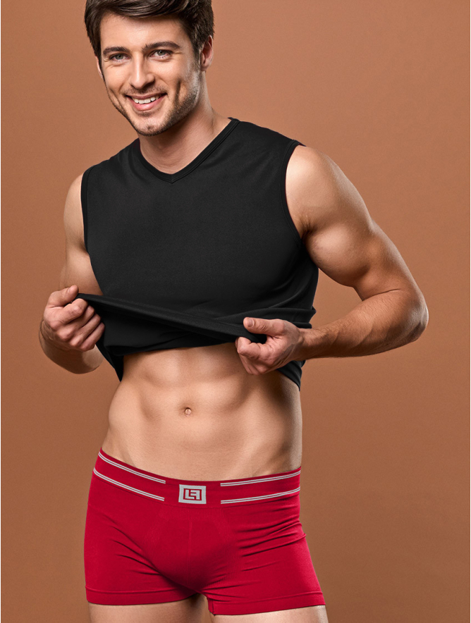 MEN'S SMOOTH BOXERS RED