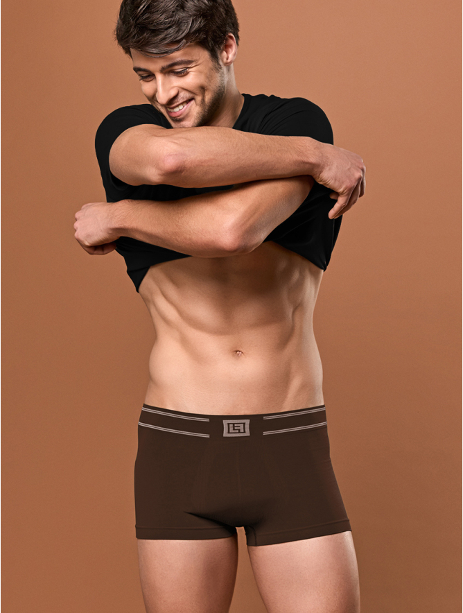 MEN'S SMOOTH BOXERS CHOCOLATE