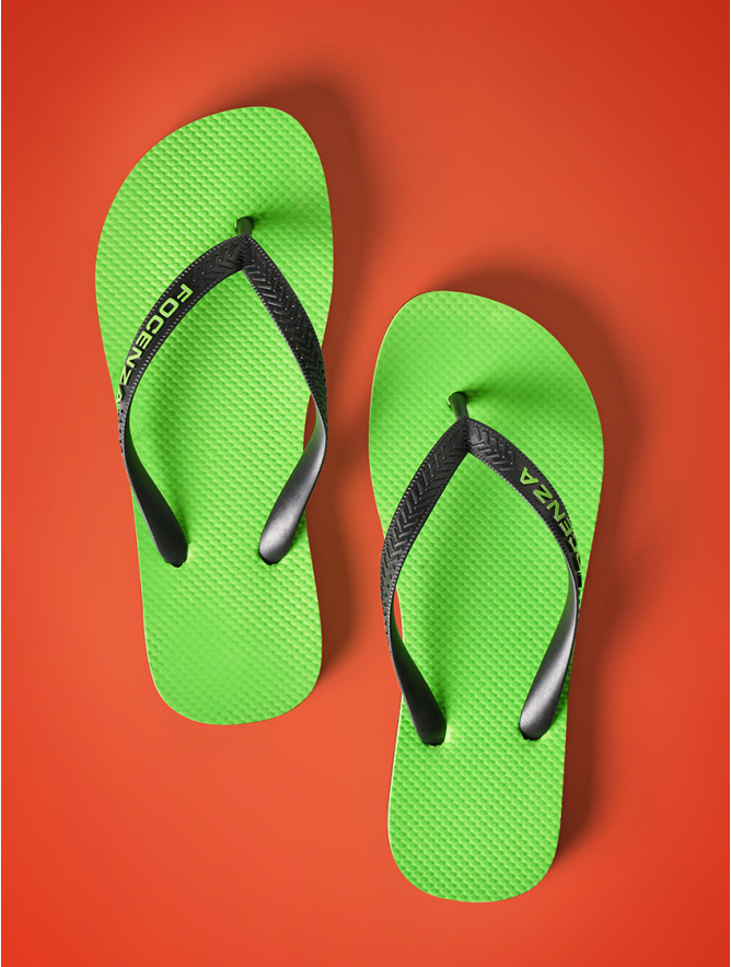 FLUO FLIP FLOP GREEN/BLACK